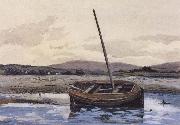 William Stott of Oldham Boat at Low Tide oil painting reproduction